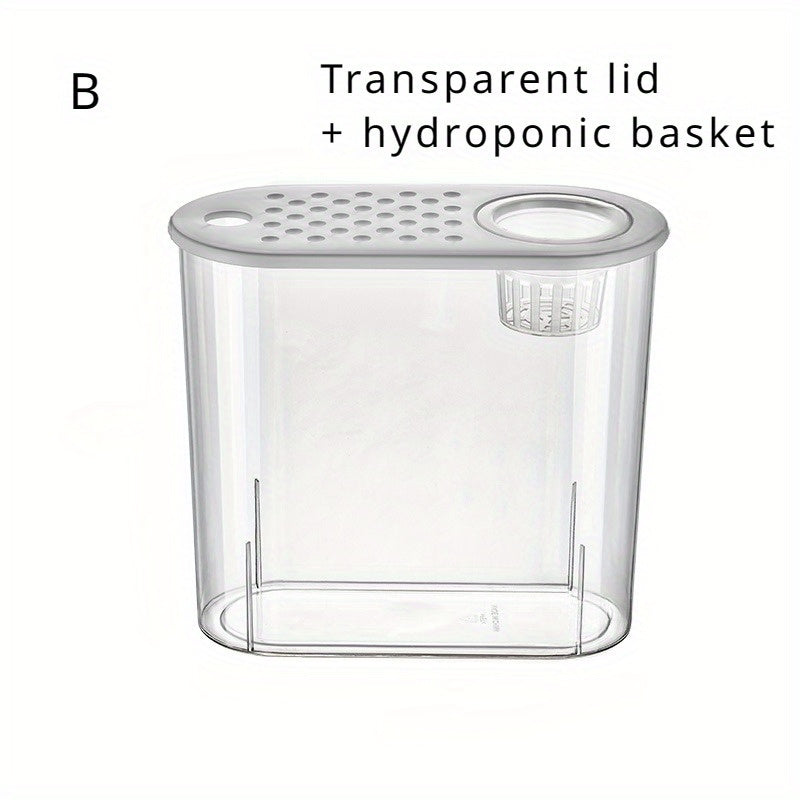 Large Transparent Oval Fish Tank for desktop - Goldfish Bowl with -Shatter PET Aquarium, Easy-Clean Design & Landscape View for home\u002FOffice, Compatible with Goldfish, Shrimp, Guppy (No Required)