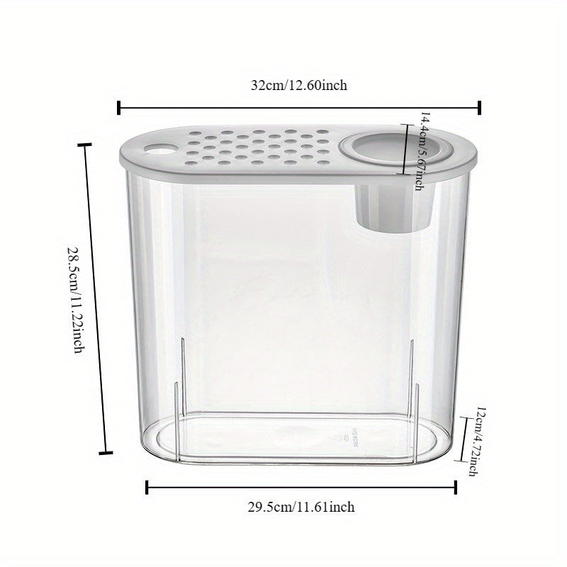 Large Transparent Oval Fish Tank for desktop - Goldfish Bowl with -Shatter PET Aquarium, Easy-Clean Design & Landscape View for home\u002FOffice, Compatible with Goldfish, Shrimp, Guppy (No Required)