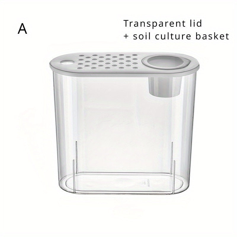 Large Transparent Oval Fish Tank for desktop - Goldfish Bowl with -Shatter PET Aquarium, Easy-Clean Design & Landscape View for home\u002FOffice, Compatible with Goldfish, Shrimp, Guppy (No Required)