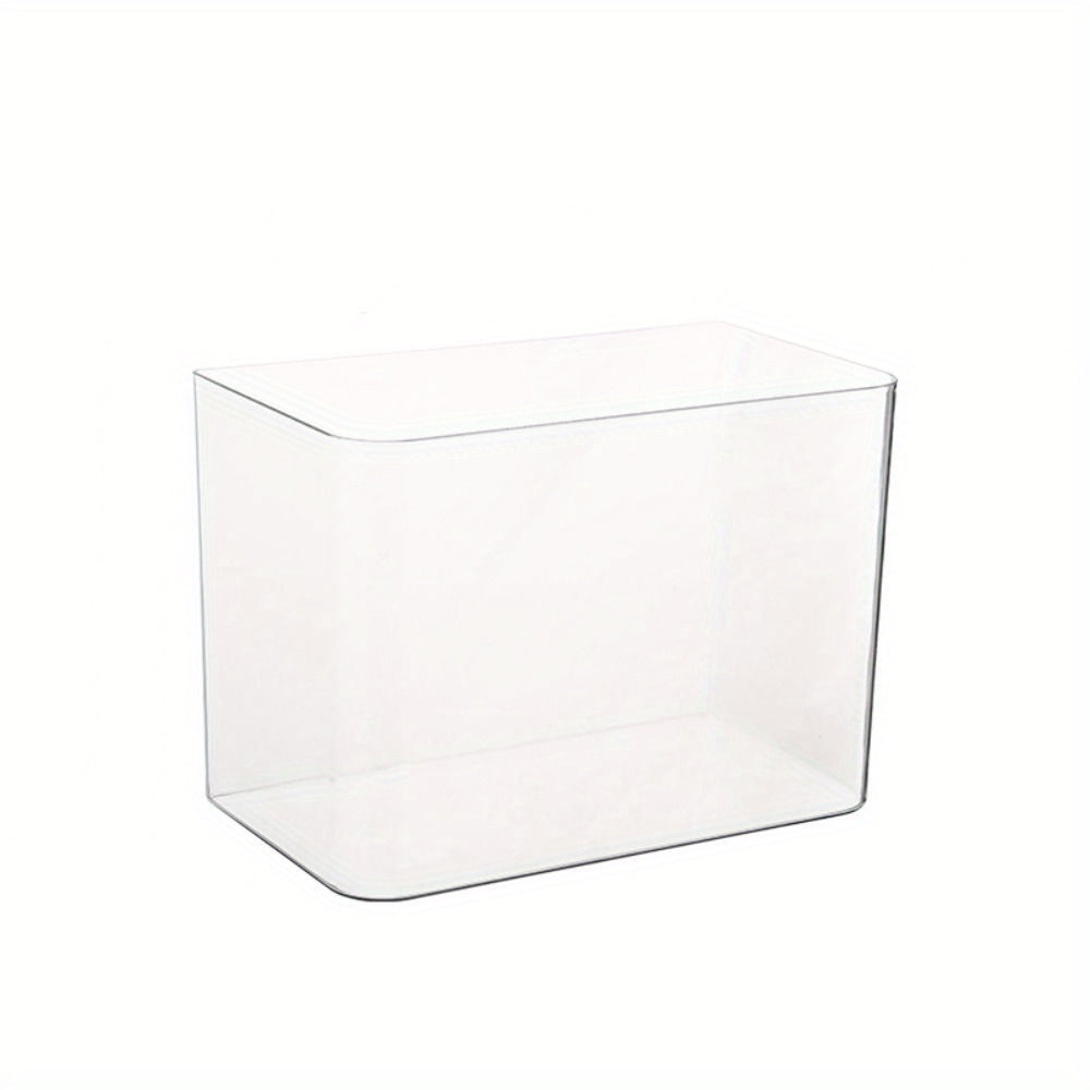 PET+ABS Fish Tank Transparent with Lid Aquarium Drop Resistant Hydroponic Tank Turtle Tank Home