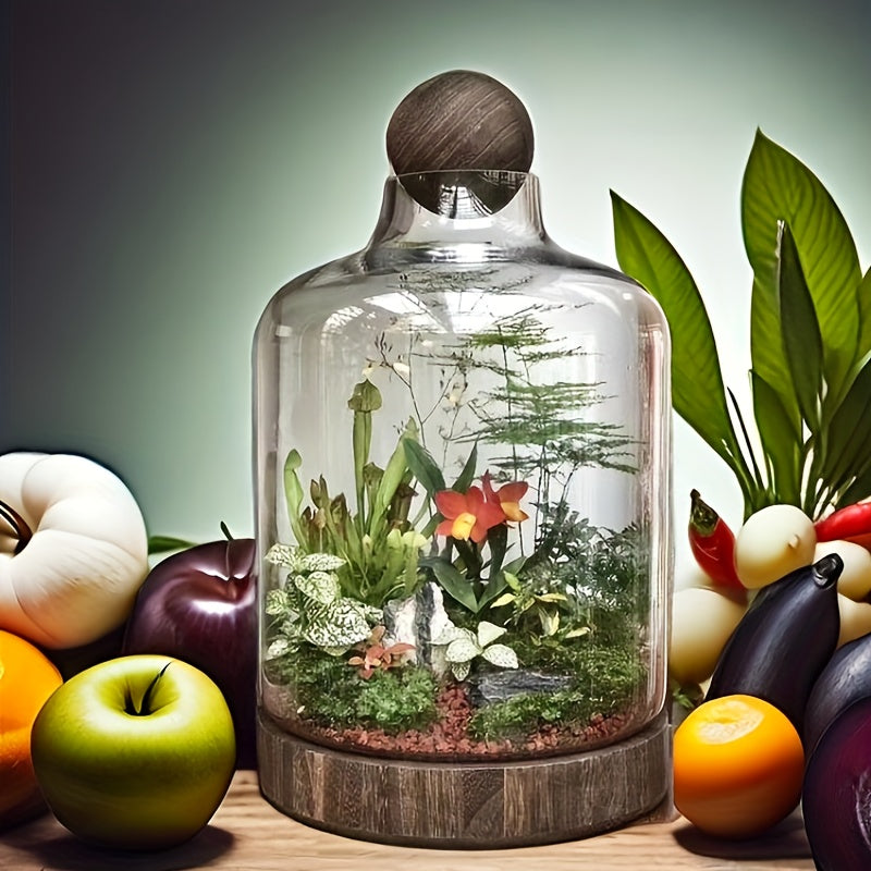 Japanese-style Ecological Bottle Desktop Micro-landscape Ecological Fish Tank Free Water Change Wealth Bottle Creative Glass Hydroponic Bottle
