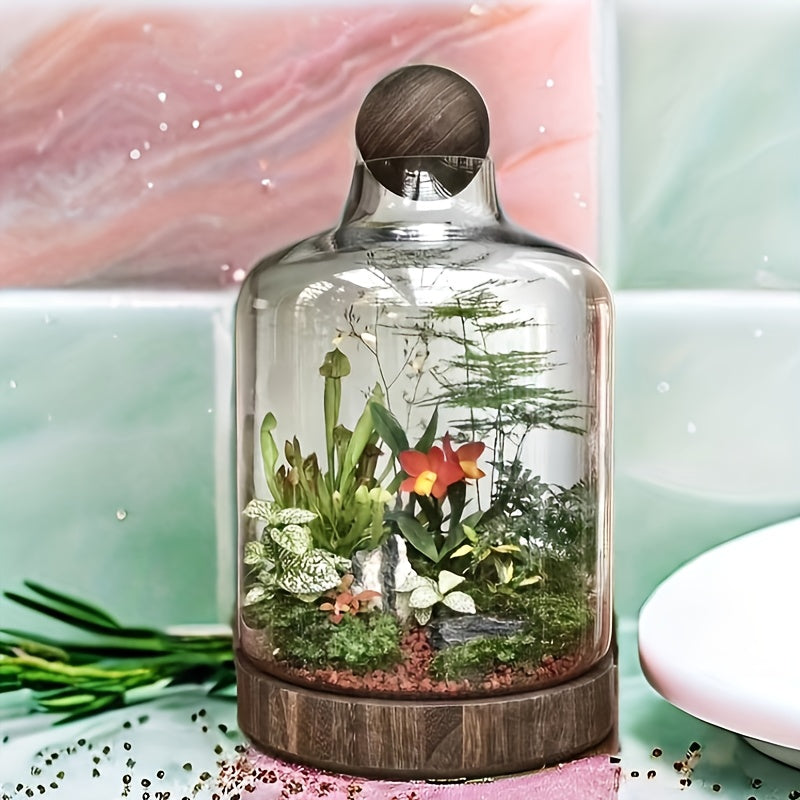 Japanese-style Ecological Bottle Desktop Micro-landscape Ecological Fish Tank Free Water Change Wealth Bottle Creative Glass Hydroponic Bottle