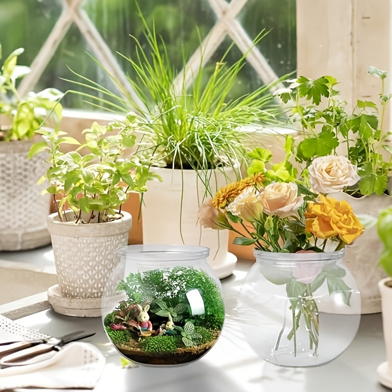 4pcs Round Fish Tanks | Suitable for Parties, Decorations, and Party Decorations, Made of ABS Material