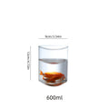 1pc Glass Planter & Aquarium Vase - Triangular Modern Aquarium or Vase, \u002FOutdoor Fish Tank Suitable for Home, Office, Balcony - Glass Container Plant & Fish Habitat