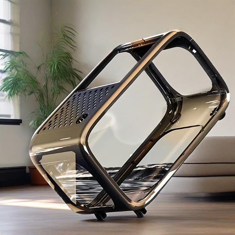 Brown Modern Desktop Eco-Aquarium, Ideal for Home\u002FOffice Decoration. Upgraded Version, Essential for Fish Keeping, Suitable for 180 Scenarios. Desktop Aquarium Decoration, Must-Have for Fish Keeping, Fish Habitat, Modern Desktop Aquarium