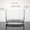 Hand-Blown Crystal Glass Fish Tank - Handmade Thickened Aquarium for Betta Fish, Goldfish & Small Aquatic Pets, Rectangular or Square Glass, Home\u002FOffice\u002FDesk Decoration, for & Pets