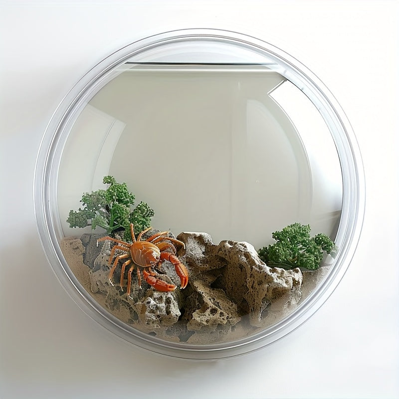 Glass Material, Wall Decoration, Flower Basket, Hanging Basket, Simple Green Vegetation, Hanging