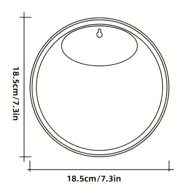 1pc Wall-Mounted Round Planter with Transparent Design, - Transparent Plastic with Dual-Purpose for Hydroponic Greenery & Small Fish Tank, Indoor\u002FOutdoor Decorative Bonsai Stand, Hydroponic System | Contemporary Decor | Clear Plastic Vase